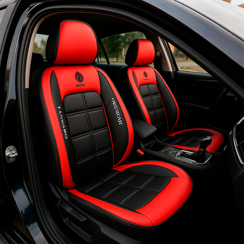 Capa Universal Completa Para Carro Thunder em Couro Legítimo e AirBag +BRINDES: 3 Tapetes Para Carro e Capa de Volante