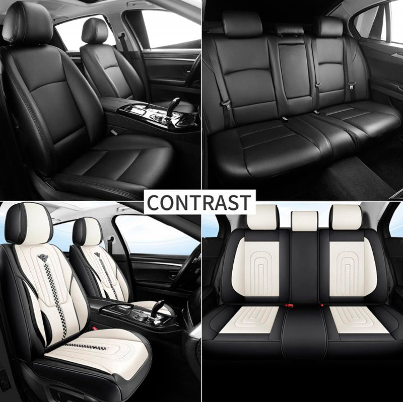 Capa Universal Completa Para Carro Izurus em Couro Legítimo e AirBag +BRINDES: 3 Tapetes Para Carro e Capa de Volante