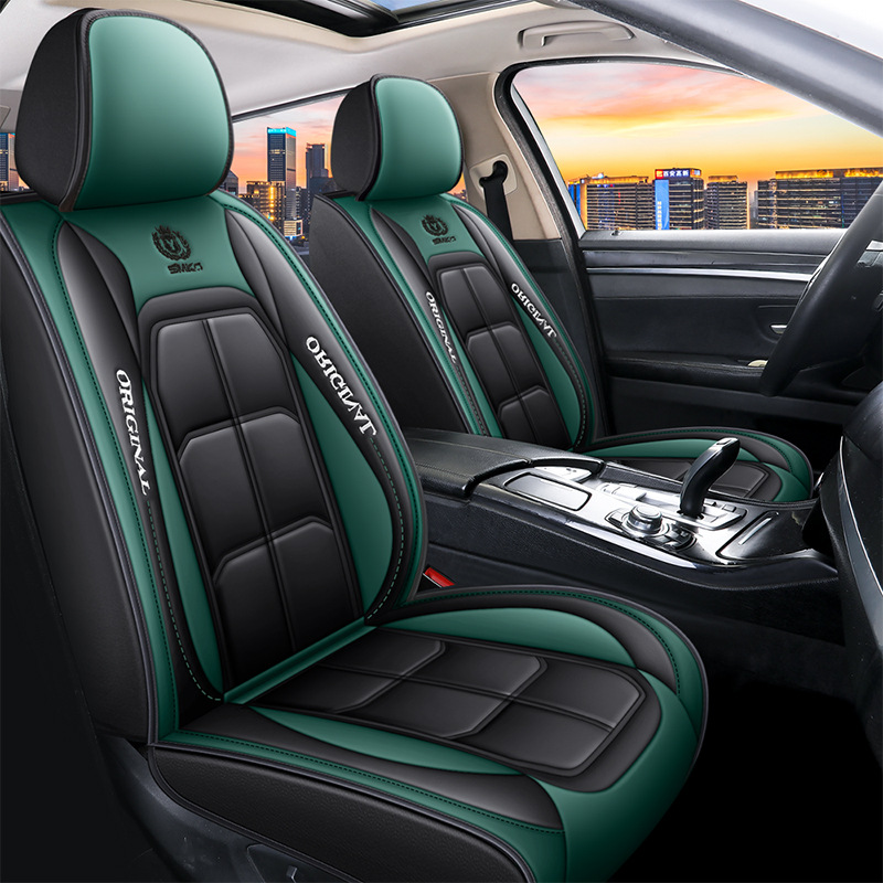 Capa Universal Completa Para Carro Thunder em Couro Legítimo e AirBag +BRINDES: 3 Tapetes Para Carro e Capa de Volante