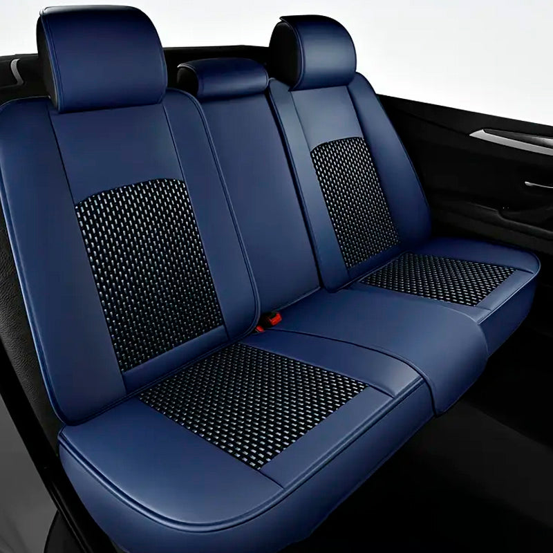Capa para Banco de Carro Completa Revus em Couro Legítimo Universal com AirBag +BRINDE: Tapete e Capa de Volante