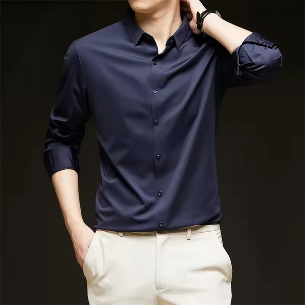 Camisa Masculina de Seda Elegância, Leveza e Estilo Premium
