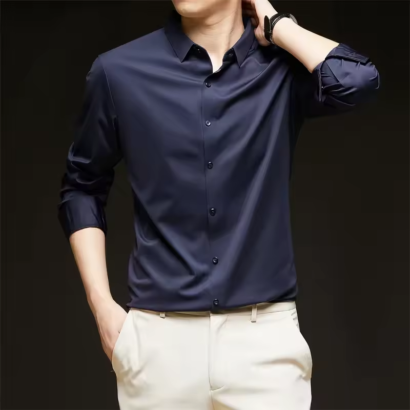 Camisa Masculina de Seda Elegância, Leveza e Estilo Premium