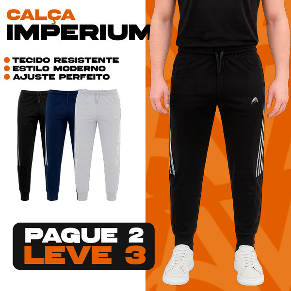 [Leve 3 Pague 2] Calça Masculina Imperium em Poliéster e Elastano Premium